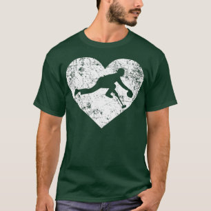 Camiseta Me encanta curar el gracioso equipo de Curler Hear