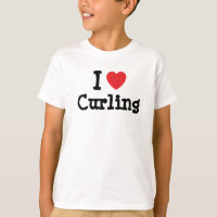 Me encanta Curling personalizado corazón personali