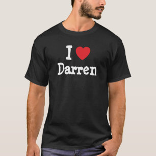Camiseta Me encanta Darren corazón personalizado personali
