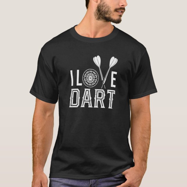 Camiseta Me Encanta Dart Team Player Darts Throw (Anverso)
