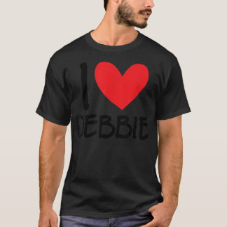 Camiseta Me encanta Debbie Nombre Chica Personalizada Mujer