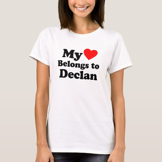 Camiseta Me encanta Declan (Anverso)