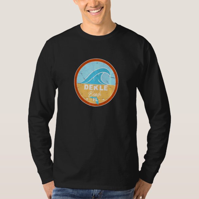 Camiseta Me encanta Dekle Beach Florida Fl Atlantic Ocean W (Anverso)