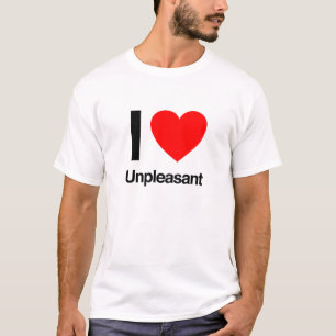 Camiseta me encanta desagradable