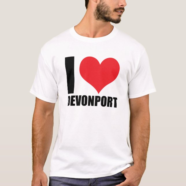 Camiseta Me encanta Devonport (Anverso)