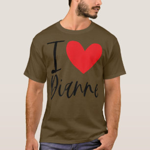 Camiseta Me encanta Dianne Nombre Chica Personalizada Mujer