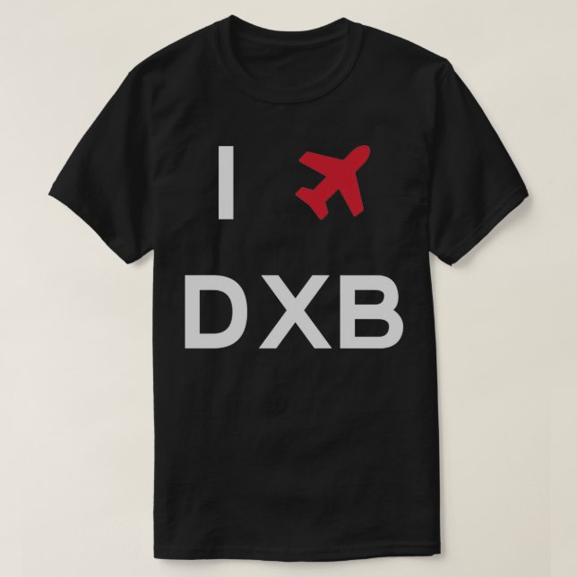 Camiseta Me encanta Dubai DXB (Diseño del anverso)