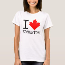 Me encanta Edmonton, Alberta Canada Maple Leaf Wom