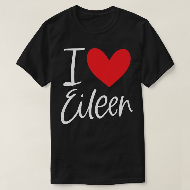 Camiseta Me encanta Eileen Nombre Chica Personalizada Mujer (Diseño del anverso)