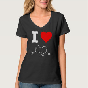 Camiseta Me Encanta El Ácido Cítrico Ingredientes De Cuidad