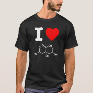 Camiseta Me Encanta El Ácido Cítrico Ingredientes De Cuidad