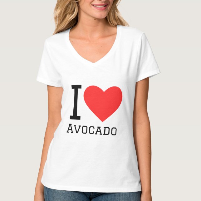 Camiseta Me encanta el aguacate (Anverso)