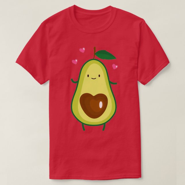 Camiseta me encanta el aguacate (Diseño del anverso)