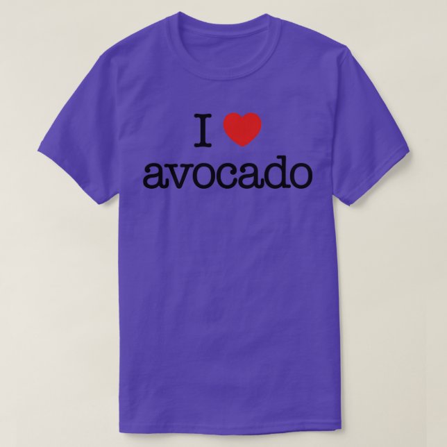 Camiseta Me encanta el aguacate 5 (Diseño del anverso)