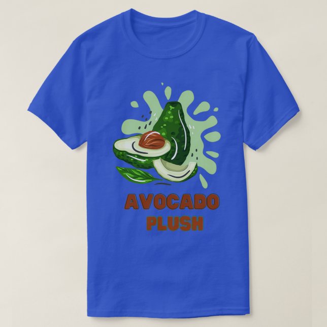 Camiseta Me encanta el aguacate lindo aguacate plush 2 (Diseño del anverso)