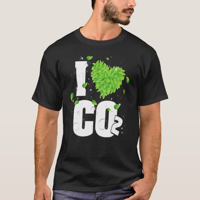 Camiseta Me Encanta El Aire Respirante De Co2 Para Plantas  (Anverso)