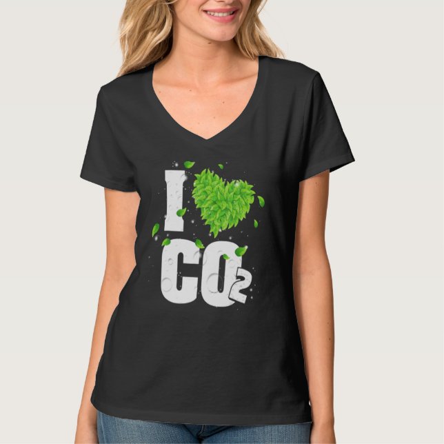 Camiseta Me Encanta El Aire Respirante De Co2 Para Plantas  (Anverso)