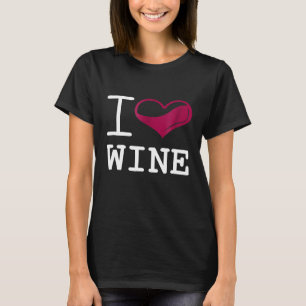 Camiseta Me encanta el alcohol de vino divertido bebedor de