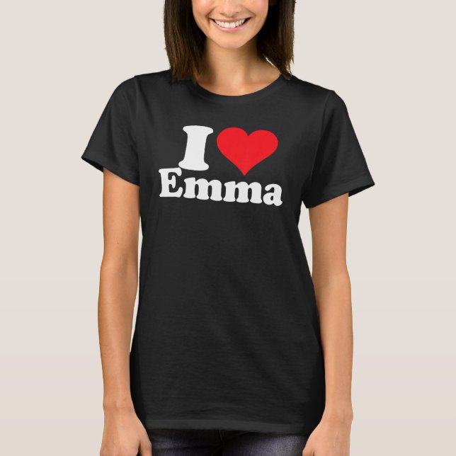 CAMISETA ME ENCANTA EL AMOR DEL CORAZÓN EMMA (Anverso)