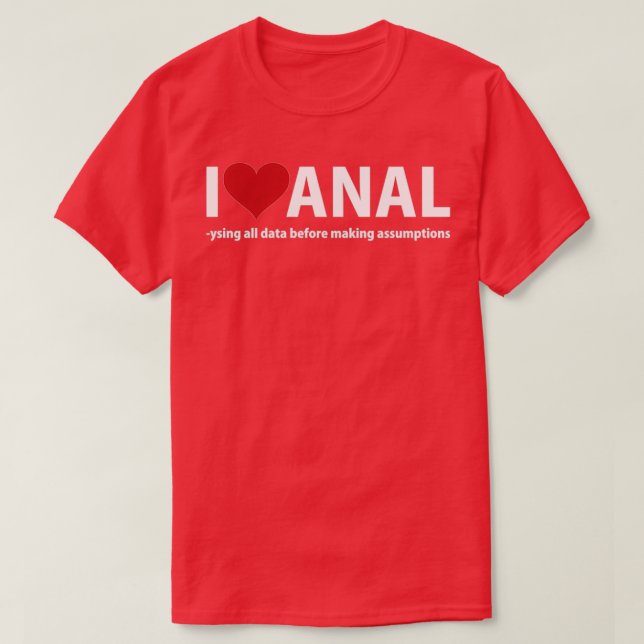 Camiseta Me encanta el anal (Diseño del anverso)