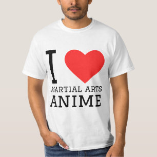 Camiseta Me encanta el anime de las artes marciales