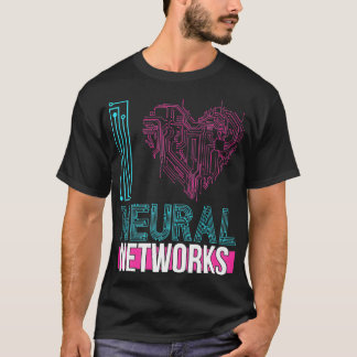 Camiseta Me encanta el aprendizaje profundo de las redes ne