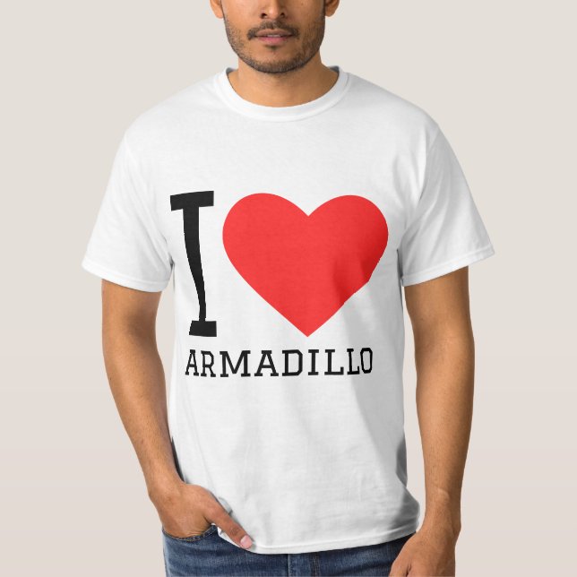Camiseta Me encanta el armadillo (Anverso)