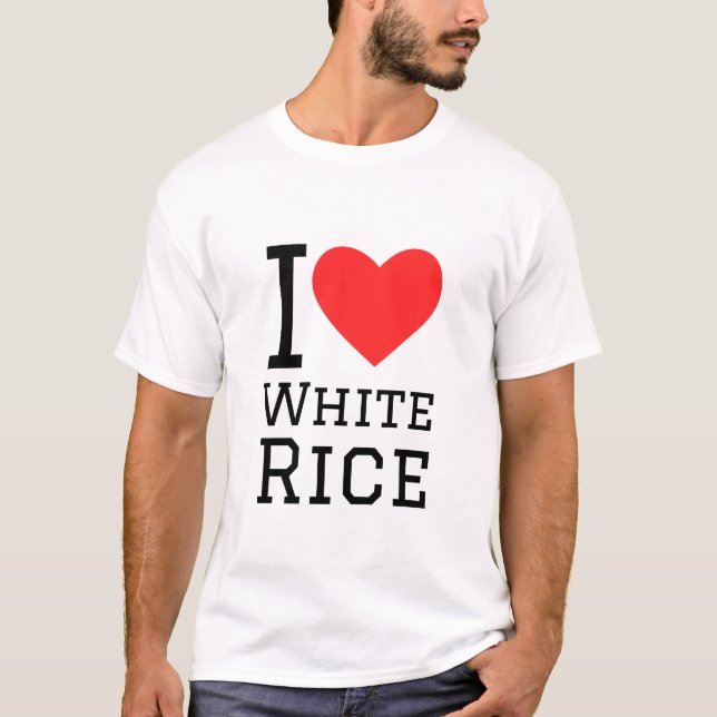 Camiseta Me encanta el arroz blanco (Anverso)