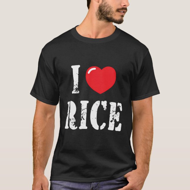 Camiseta Me Encanta El Arroz Para El Amante Del Arroz (Anverso)
