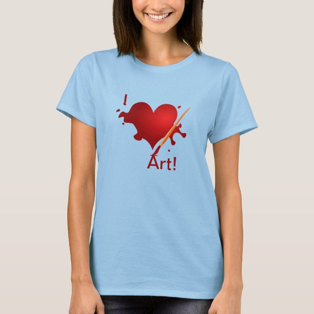 Camiseta ¡Me encanta el arte! (Anverso)