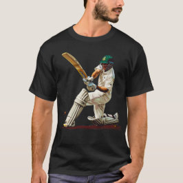 Camiseta Me encanta el arte digital del críquet