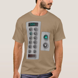 Camiseta Me Encanta El Ascensor Gift Cute Ascensor Botones 