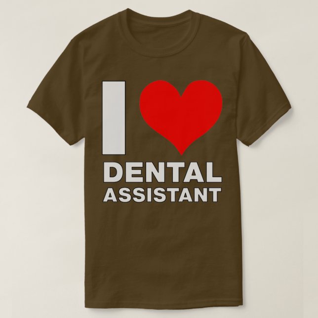 Camiseta Me encanta el asistente dental (Diseño del anverso)
