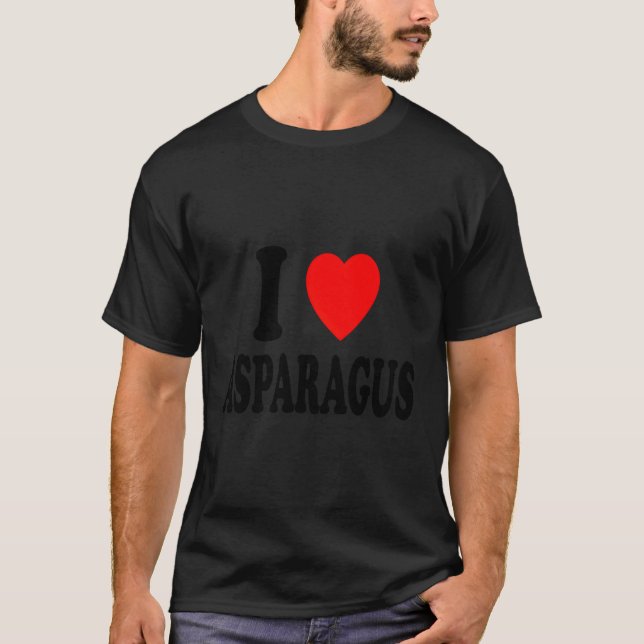 Camiseta Me Encanta El Asparagus Vegetariano Vegetariano Ve (Anverso)