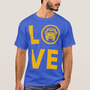Camiseta Me encanta el autobús escolar