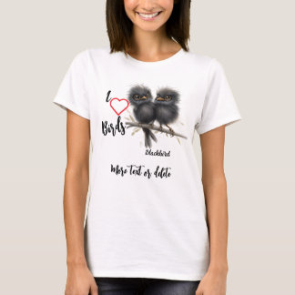 Camiseta Me Encanta El Ave De Las Aves Whimsicales