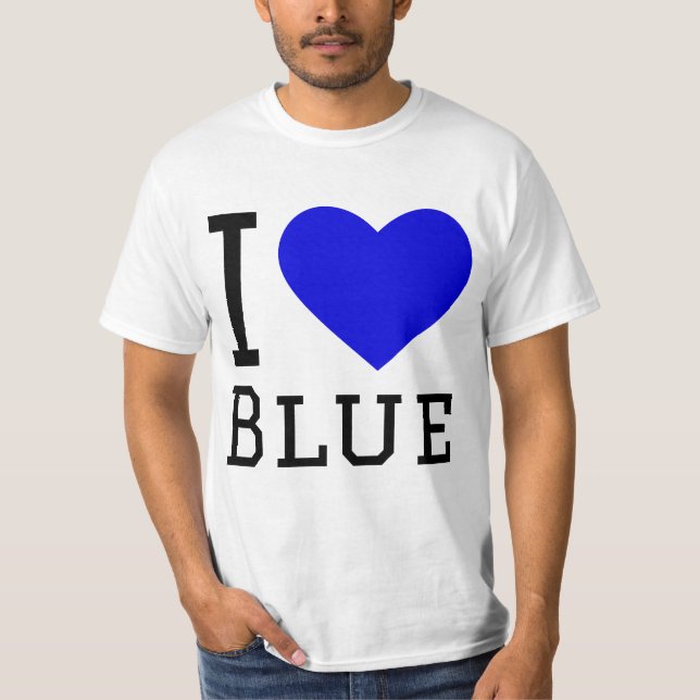 Camiseta Me encanta el azul (Anverso)