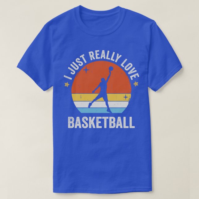Camiseta Me encanta el baile de baloncesto retro (Diseño del anverso)