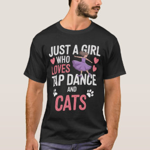 Camiseta Me Encanta El Baile De Tap Y Los Regalos De Gatos.