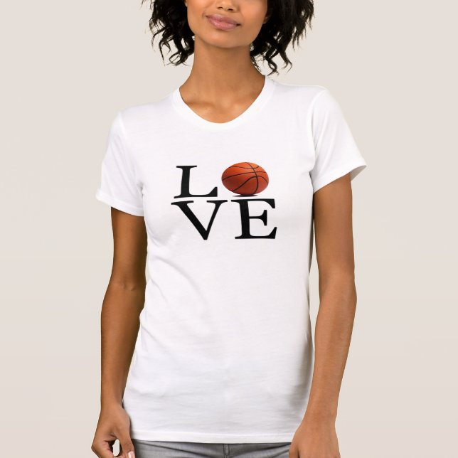 Camiseta Me encanta el baloncesto (Anverso)