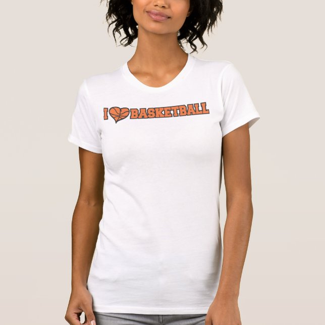 Camiseta Me encanta el baloncesto (Anverso)