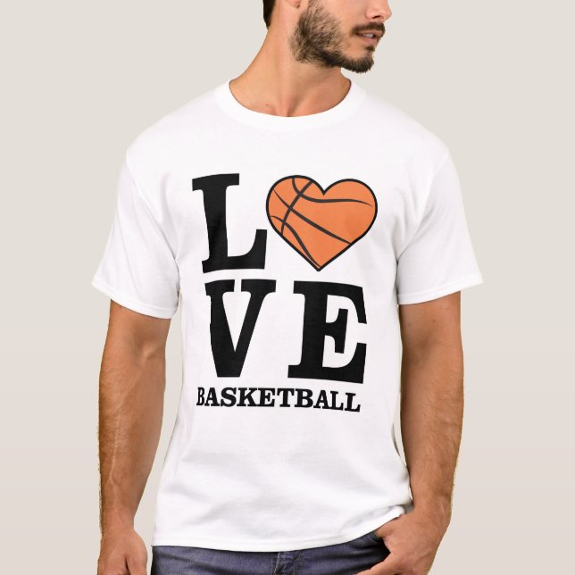 Camiseta Me encanta el baloncesto (Anverso)