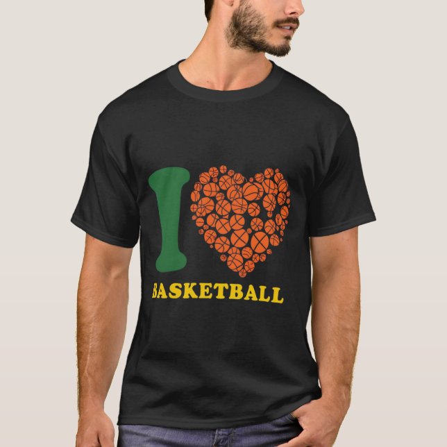 Camiseta Me encanta el baloncesto (Anverso)