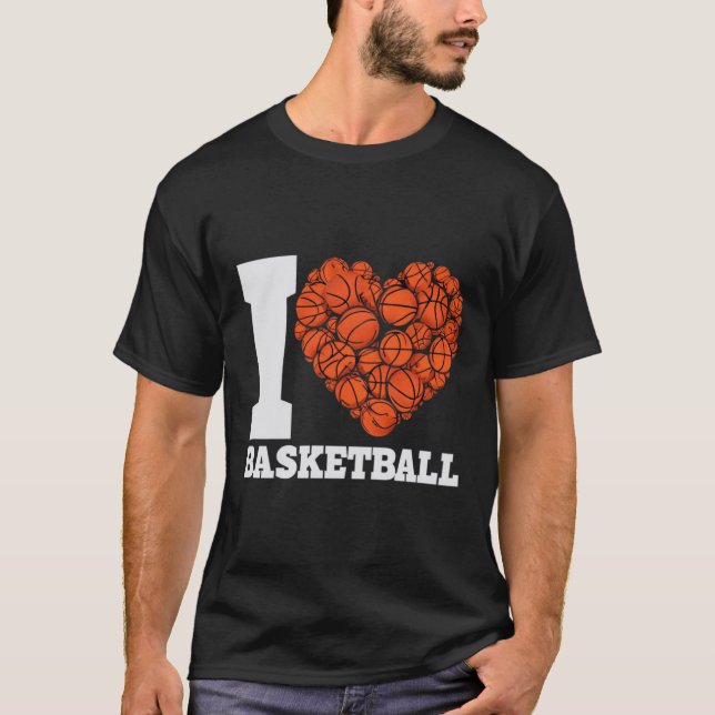 Camiseta Me encanta el baloncesto (Anverso)
