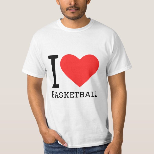 Camiseta Me encanta el baloncesto (Anverso)