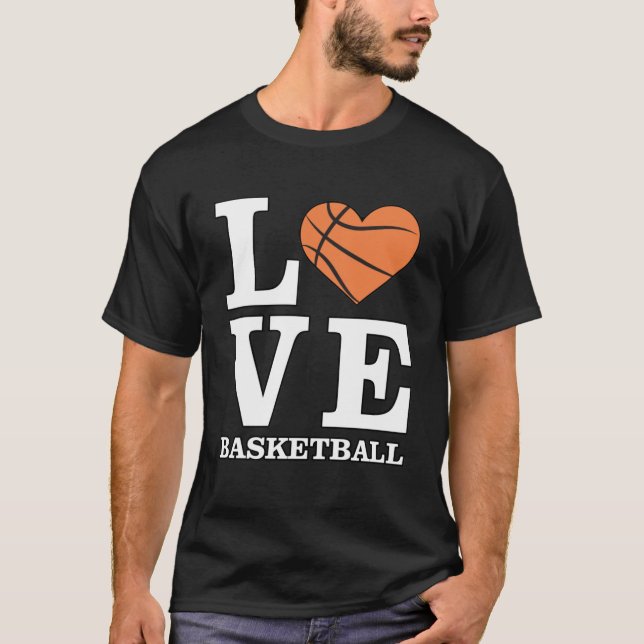 Camiseta Me encanta el baloncesto (Anverso)