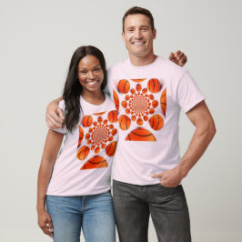 Camiseta Me encanta el baloncesto: El juego del arte de los
