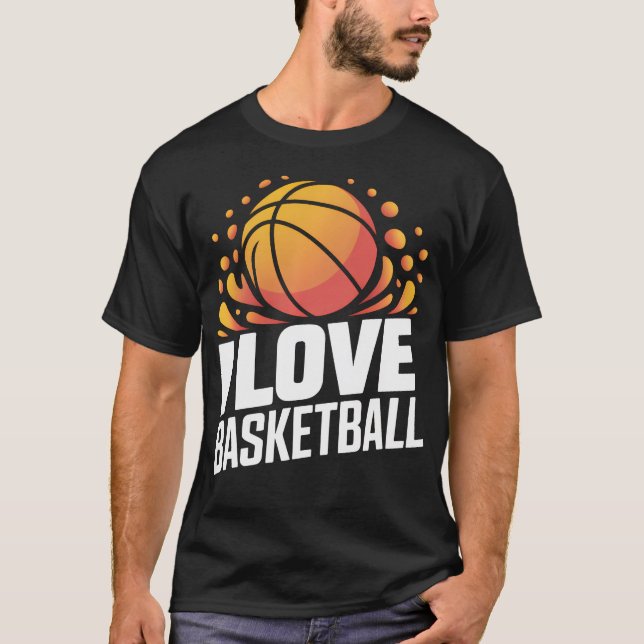 Camiseta Me encanta el baloncesto Passion Splash (Anverso)