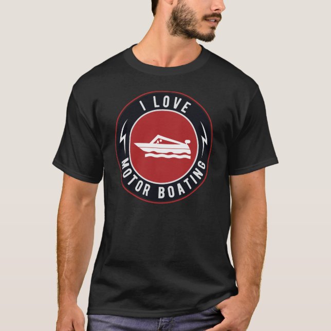 Camiseta Me encanta el barco divertido (Anverso)