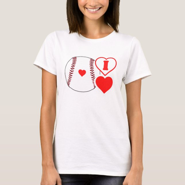 Camiseta ¡Me encanta el béisbol! (Anverso)